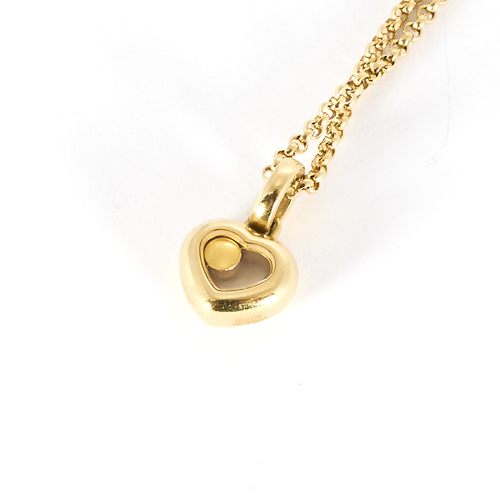 CHOPARD - Happy Diamonds - Élégant collier en or jaune et diamant