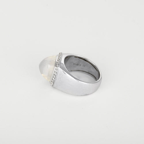 Other Bague en Or blanc 18k Moonstone