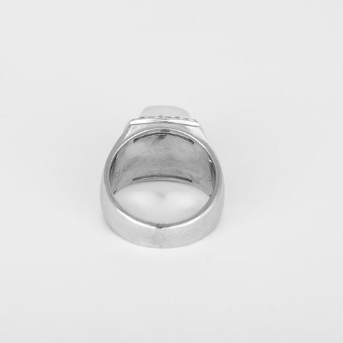 51 Fred Paris Collection : Pain de Sucre - Moyen modèle - Bague or gris et pierre de lune 58 Facettes DV31348-1