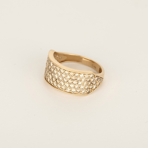 Bague en Or rose 14k Diamant
