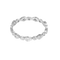 Alliance en or blanc et diamants