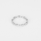 Alliance en or blanc et diamants
