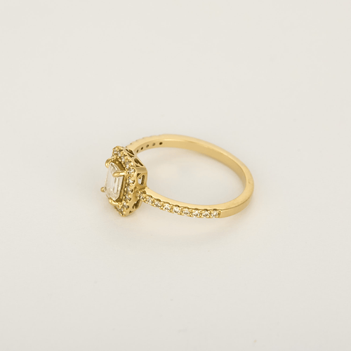 Bague en Or jaune 18k Diamants