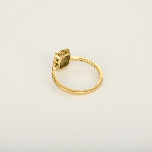 Bague en Or jaune 18k Diamants