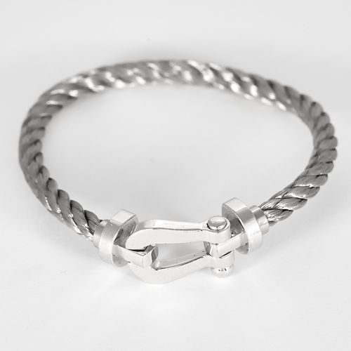 Bracelet FRED - FORCE 10 - Grand modèle Bracelet en Or blanc 18k 58 Facettes DV31916-1