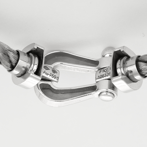 Bracelet FRED - FORCE 10 - Grand modèle Bracelet en Or blanc 18k 58 Facettes DV31916-1