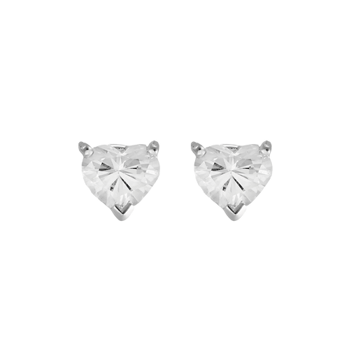 VAN CLEEF & ARPELS - Boucles d'oreilles puces en or blanc et diamants