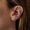 VAN CLEEF & ARPELS - Boucles d'oreilles puces en or blanc et diamants
