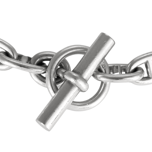 Hermes Collier Chaîne d'Ancre Argent