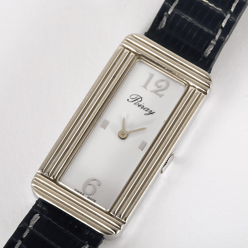 Montre POIRAY - Ma Baguette - Ma première allongée - Montre en acier à boitier rectangulaire et à mouvement quartz 58 Facettes DV11015-5