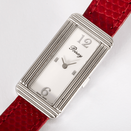 Montre POIRAY - Ma Baguette - Ma première allongée - Montre en acier à boitier rectangulaire et à mouvement quartz 58 Facettes DV11015-4
