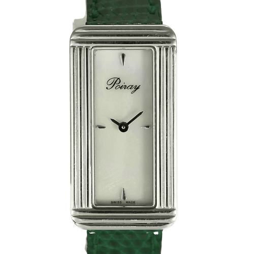 Montre POIRAY - Ma Baguette - Ma première allongée - Montre en acier à boitier rectangulaire et à mouvement quartz 58 Facettes DV11015-3