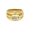 Bague en Or jaune 18k Aquamarine