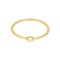 Délicate bague en or jaune et diamant : 0,05 carat