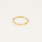 Délicate bague en or jaune et diamant : 0,05 carat