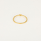 Délicate bague en or jaune et diamant : 0,05 carat