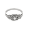 Bague Or blanc 18k et Platine Diamants