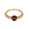 Bague 53 Pomellato - M'ama non M'ama - Bague jonc en or rose, tourmaline et diamants bruns : 0,35 carat 58 Facettes DV0386-6