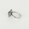 Bague en Or blanc 18k Diamant and Emeraude