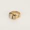 Bague 52 Bague Or jaune 18k et Platine Diamant 58 Facettes DV26158-9