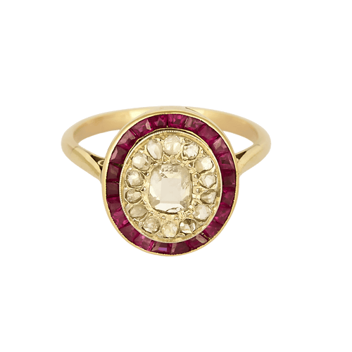 Bague 51 Bague en Or jaune 18k Diamant 58 Facettes DV31994-7