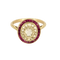 Bague 51 Bague en Or jaune 18k Diamant 58 Facettes DV31994-7