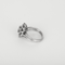 Bague 52 Bague à motif rayonnant en platine et or gris, diamants 58 Facettes DV32097-2