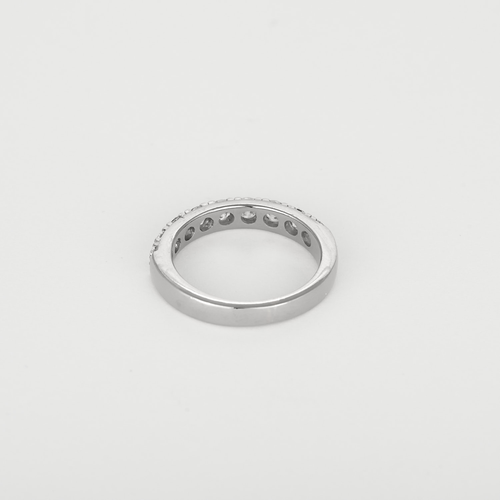 Bague 50 Demie Alliance en or gris et diamants 58 Facettes DV27734-2-50-2
