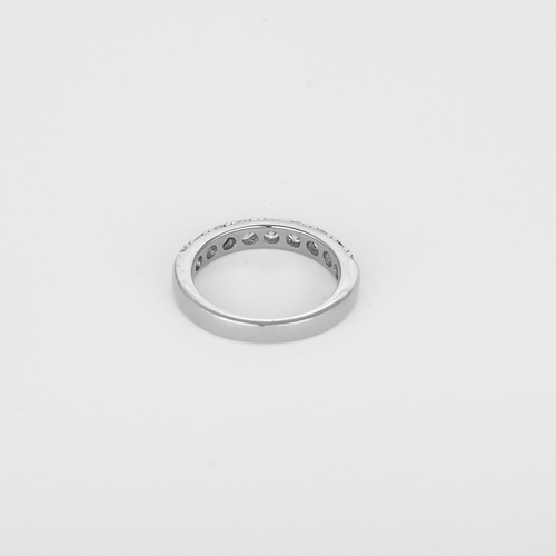 Bague 50 Demie Alliance en or gris et diamants 58 Facettes DV27734-2-50-2