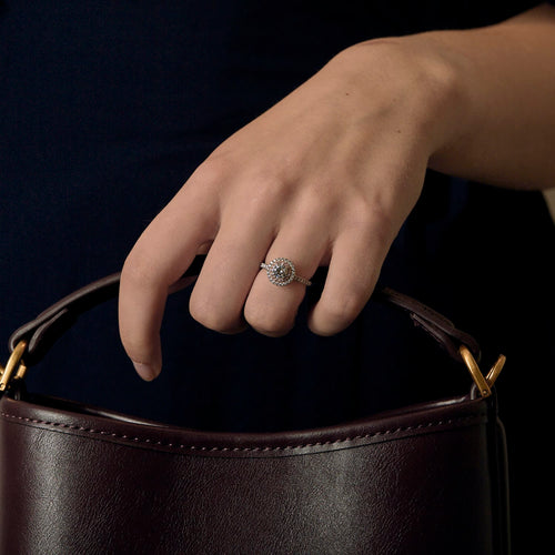 TIFFANY - SOLESTE - Bague Platine et Or blanc 18k Diamant