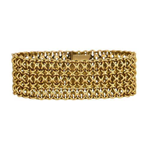 Bracelet Élégant bracelet ruban en or jaune 58 Facettes DV32097-1