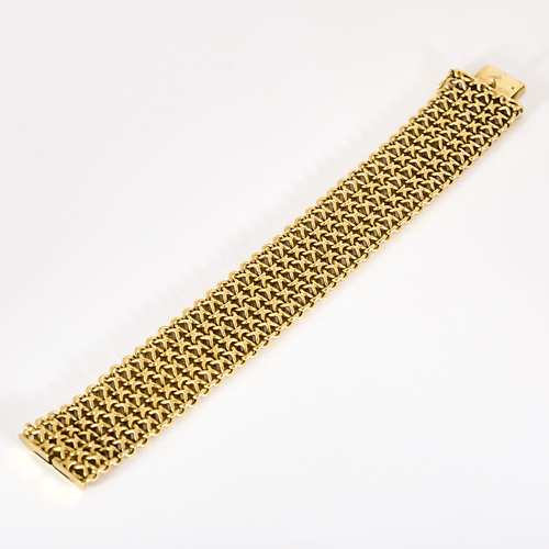 Bracelet Élégant bracelet ruban en or jaune 58 Facettes DV32097-1