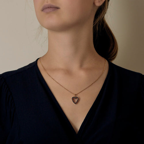 Collier Tiffany & Co - Pendentif en or jaune 14K, saphirs et chaîne en or jaune 18K rapportée 58 Facettes DV32064-1