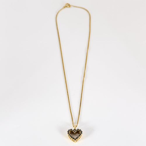 Collier Tiffany & Co - Pendentif en or jaune 14K, saphirs et chaîne en or jaune 18K rapportée 58 Facettes DV32064-1