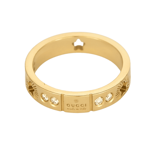 Bague 52 Gucci Bague Icon en Or jaune 18k Diamant 58 Facettes DV1703-3