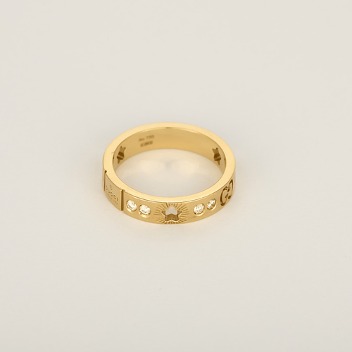 Bague 52 Gucci Bague Icon en Or jaune 18k Diamant 58 Facettes DV1703-3