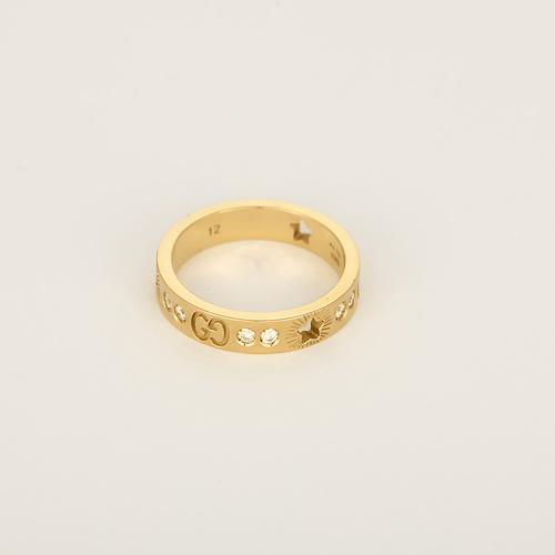 Bague 52 Gucci Bague Icon en Or jaune 18k Diamant 58 Facettes DV1703-3