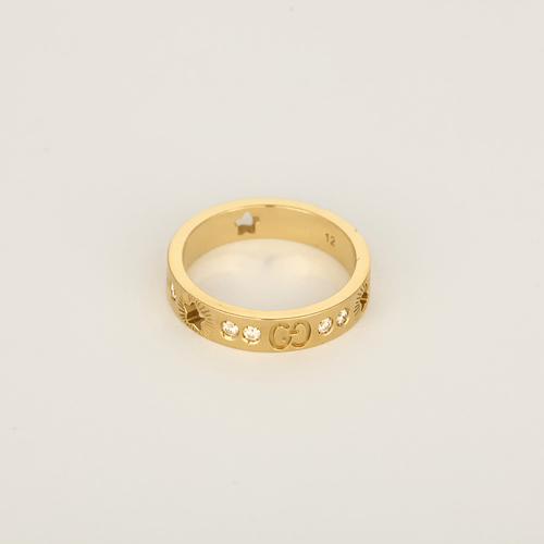 Bague 52 Gucci Bague Icon en Or jaune 18k Diamant 58 Facettes DV1703-3