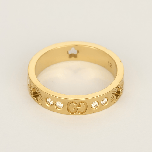 Bague 52 Gucci Bague Icon en Or jaune 18k Diamant 58 Facettes DV1703-3