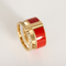 Bague 49 Repossi Bague Berbere Chromatic laque rouge, or rose 18k et diamants 58 Facettes DV31954-2