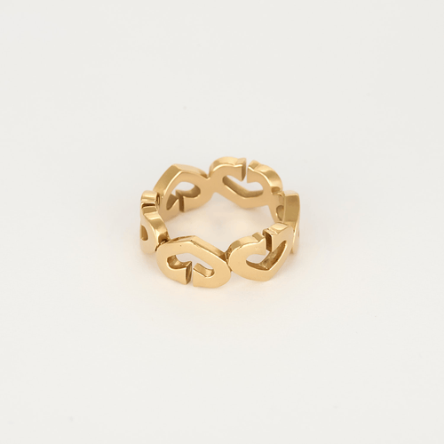Bague 53 Cartier - Coeur C - Bague en or jaune et diamants 58 Facettes DV32010-2