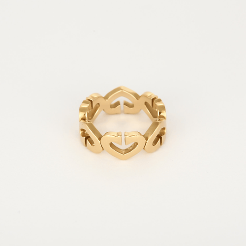 Bague 53 Cartier - Coeur C - Bague en or jaune et diamants 58 Facettes DV32010-2