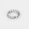 Bague 54 Dior - Bague souple gourmette or blanc et diamants 58 Facettes DV31405-1