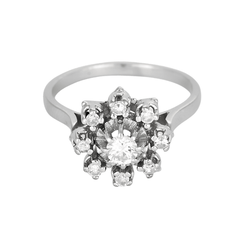 Bague 57 Alliances en Or jaune 18k Diamant 58 Facettes DV26158-11