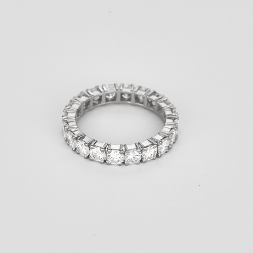 59 Alliance américaine en or blanc, diamants : 1,60 carat 58 Facettes DV26158-7