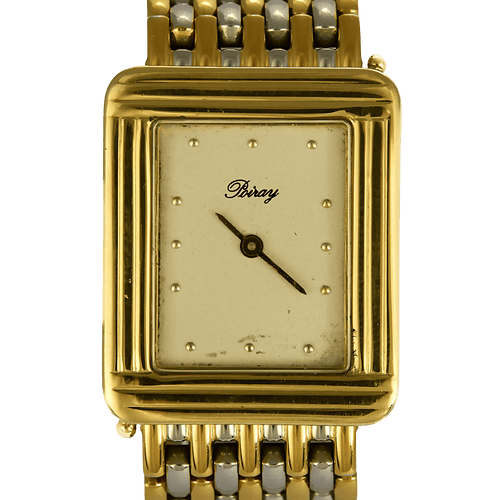 Montre Poiray Montre Ma première en or jaune et or blanc 58 Facettes DV26158-8