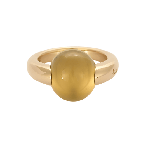 Bague 51 Pomellato - Luna - Bague en or rose quartz jaune 58 Facettes DV27639-1-51-2