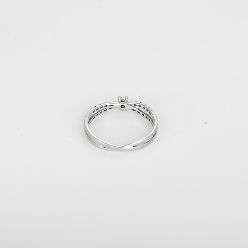 Mauboussin - À La Croisée Des Chemins - Fine Bague Solitaire en or blanc et diamants 58 Facettes DV32033-2