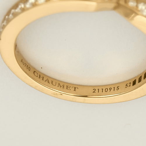 Bague 52 Chaumet - Triomphe - Bague en or rose et diamants 58 Facettes DV32150-1