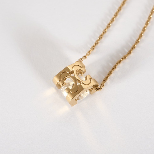 Collier Cartier - C de Cartier - Collier en or jaune et diamant 1,30 carat 58 Facettes DV31731-5